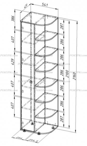 Шкаф угловой Дельта 14.01
