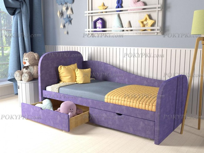 Кровать подростковая с тремя спинками Алиса 