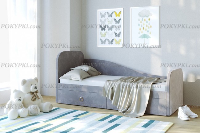 Кровать подростковая с тремя спинками Алиса 