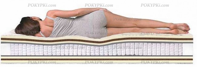 Среднежесткий матрас с массажной поверхностью