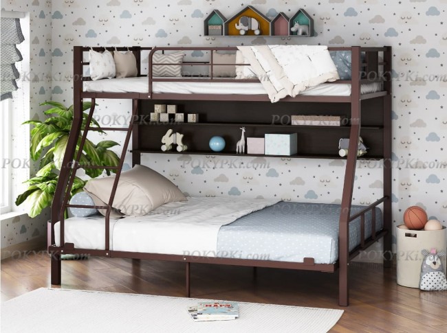 Двухъярусная кровать Гранада -1 140 коричневый с Венге Двухъярусная кровать Гранада -1 140 коричневый с Венге