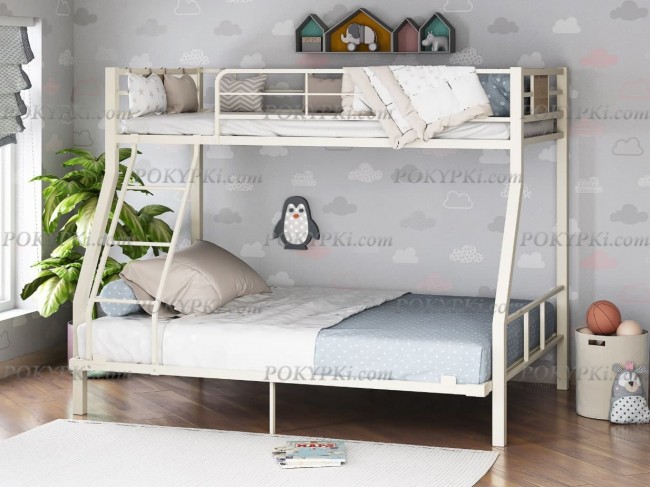 Двухъярусная кровать Гранада -1 140 слоновая кость Двухъярусная кровать Гранада -1 140 слоновая кость