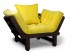 Кресло Сламбер (Венге)-лимонный