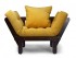 Кресло Сламбер (Венге)-желтый