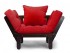 Кресло Сламбер (Венге)-красный