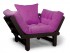 Кресло Сламбер (Венге)-фиолетовый