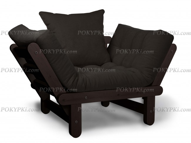 Кресло Сламбер (Венге)-черный