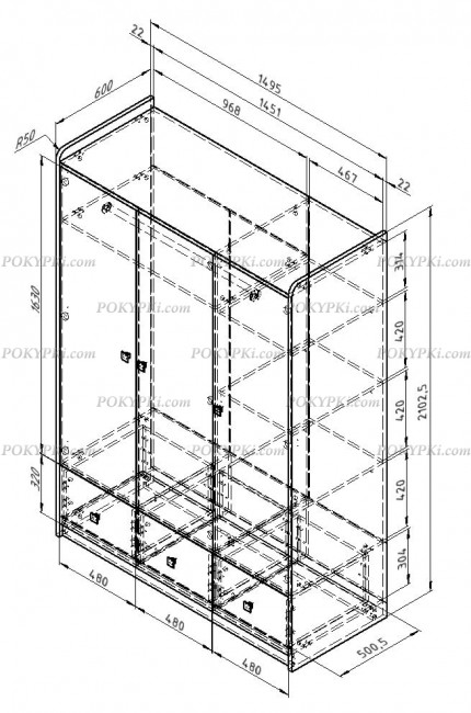 Шкаф Дельта Сильвер
