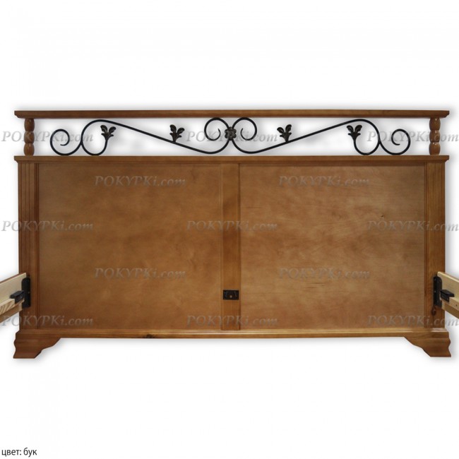 Кровать Ева с кованым декором