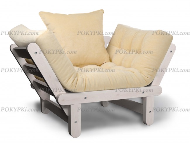 Кресло Сламбер (Дуб белёный)-белый