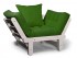 Кресло Сламбер (Дуб белёный)-зеленый