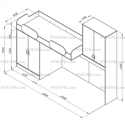 Модульная детская комната Дельта 1 Модульная детская комната Дельта 1