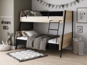 Двухъярусная кровать Дельта Лофт 20.02.04 черная