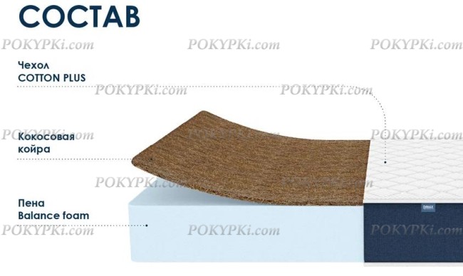 Матрас Dimax Практик Чип Ролл 23 кокос