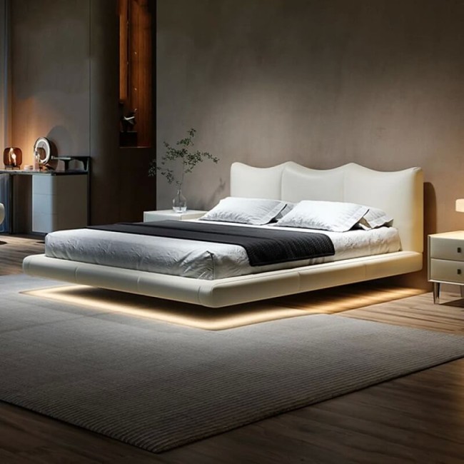 Парящая кровать с подсветкой Testiera Fly 17 Парящая кровать с подсветкой Testiera Fly 17