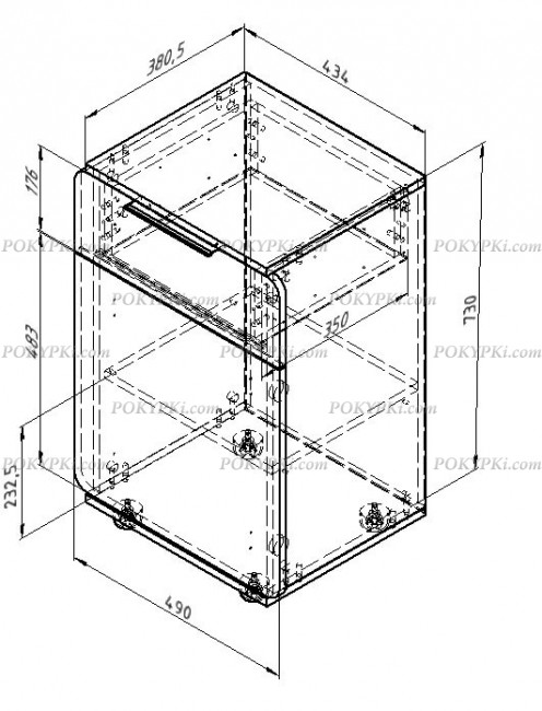 Тумба Дельта Лофт 24.01 черная Тумба Дельта Лофт 24.01 черная