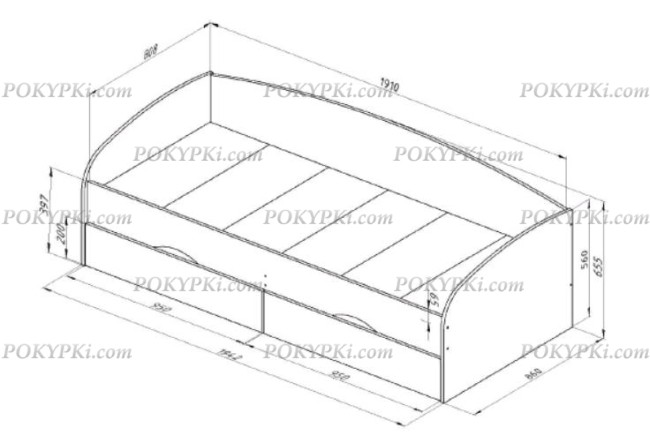 Детская кровать Соня 2 нижняя Детская кровать Соня 2 нижняя