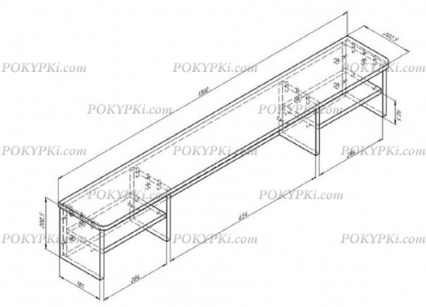 Полка Дельта Лофт надстройка для стола 17.21 Полка Дельта Лофт надстройка для стола 17.21