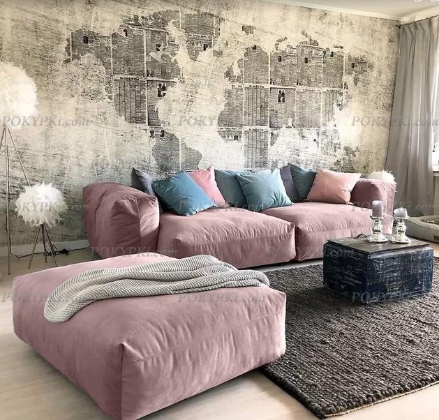 Модульный диван с оттоманкой Фиджи Модульный диван с оттоманкой Фиджи