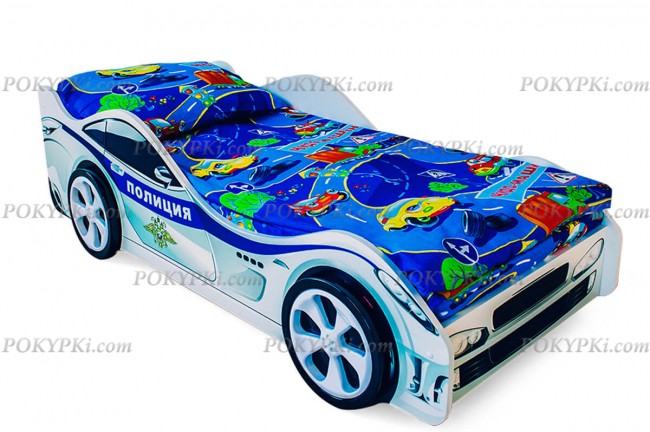 Детская кровать-машина-Полиция