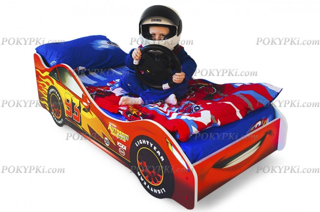 Детская кровать-машина-Тачка красная