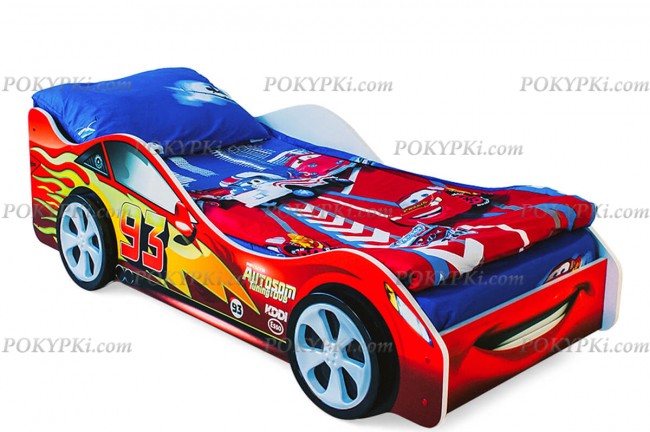 Детская кровать-машина-Тачка красная