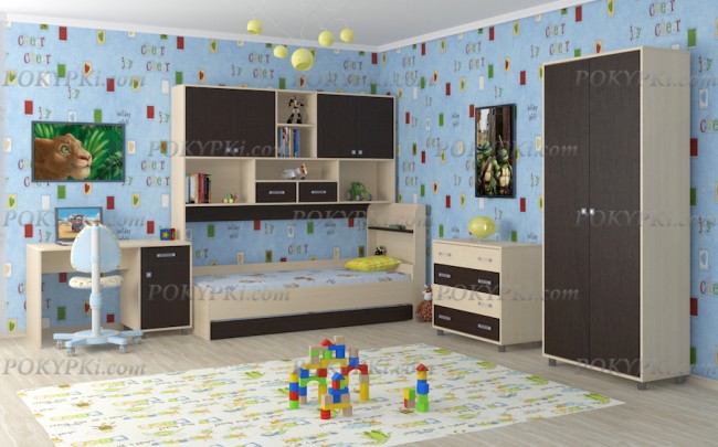 Модульная детская комната Дельта 8