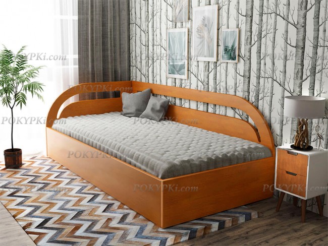 Угловая кровать Арканзас, цвет "груша" Угловая кровать Арканзас, цвет "груша"