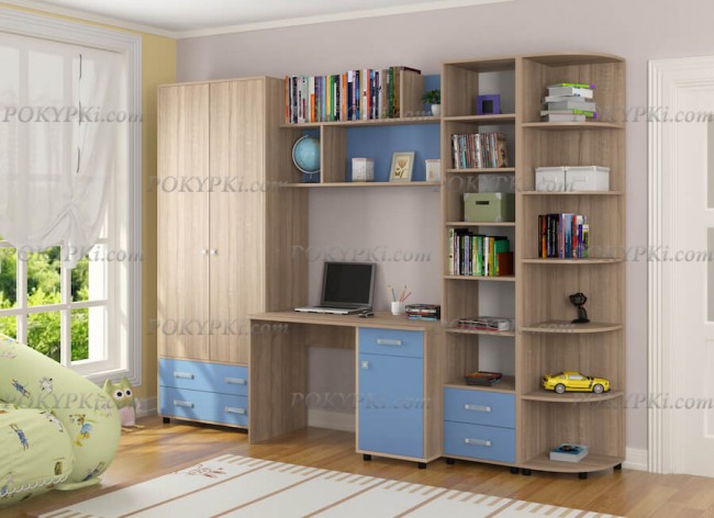 Модульная детская комната Дельта 11-дуб сонома