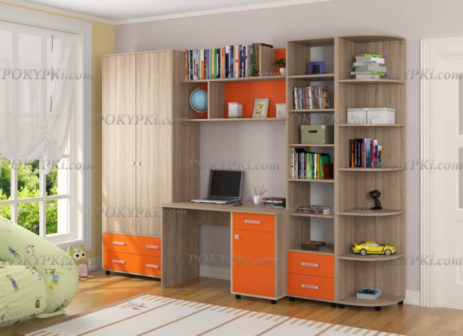 Модульная детская комната Дельта 11-дуб сонома