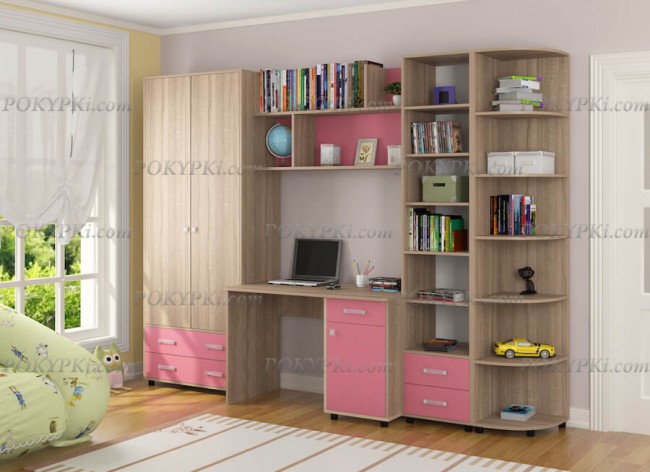Модульная детская комната Дельта 11-дуб сонома