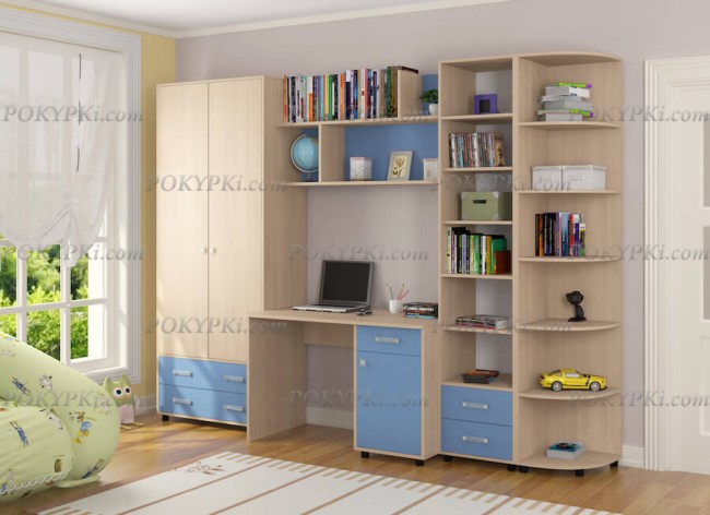 Модульная детская комната Дельта 11-дуб молочный