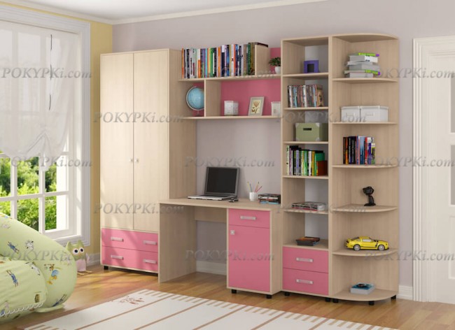 Модульная детская комната Дельта 11-дуб молочный