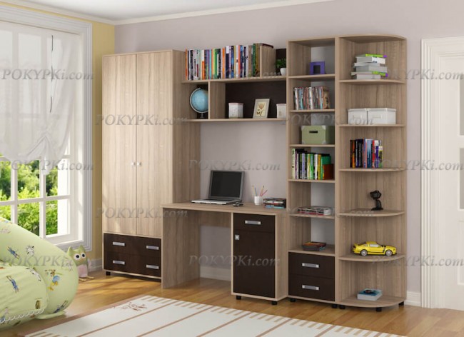 Модульная детская комната Дельта 11-дуб сонома