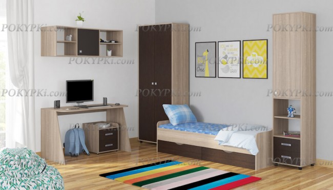 Модульная детская комната Дельта 13-дуб сонома