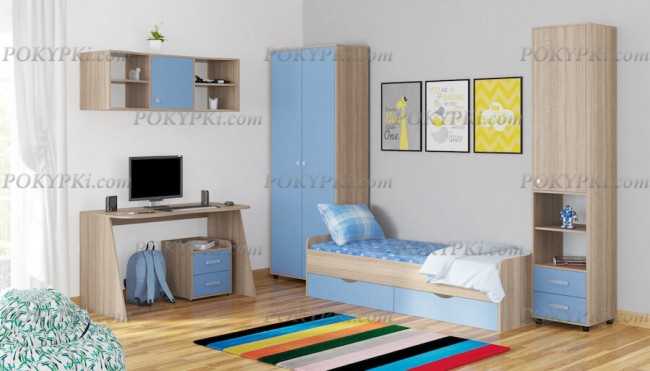 Модульная детская комната Дельта 13-дуб сонома