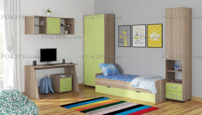 Модульная детская комната Дельта 13-дуб сонома