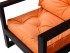 Кресло Астер (Венге)-экокожа, оранжевый