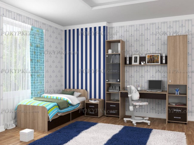Модульная детская комната Дельта 14-дуб сонома