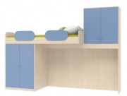 Кровать-чердак со шкафом Дельта 18.04