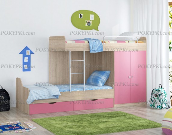 Кровать двухъярусная Дельта 18.04.01 Кровать двухъярусная Дельта 18.04.01