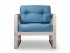 Кресло Астер (Дуб белёный)-синий