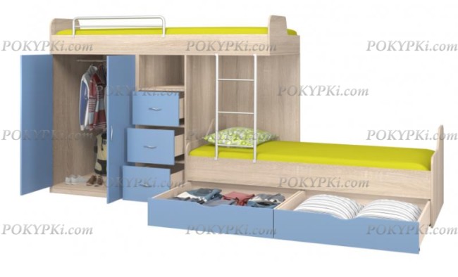 Кровать двухъярусная Дельта 18.04.02 Кровать двухъярусная Дельта 18.04.02