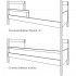 Кровать Смайл с тремя спинками-съемные бортики, уменьшение или увеличение длины с шагом 10 см.