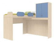 Кровать-чердак со шкафом Дельта 18.05