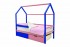 Детская кровать-домик Svogen-синий/лаванда