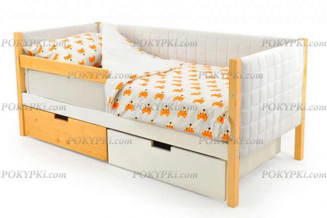 Детская кровать-тахта Svogen-дерево/белый