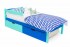 Детская кровать Skogen classic-мятный/синий