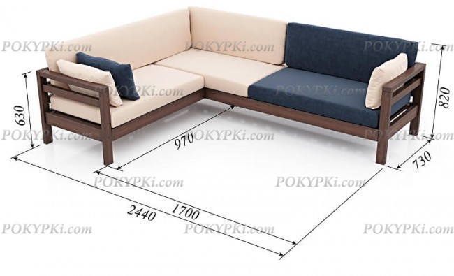 Угловой диван Домино  Угловой диван Домино