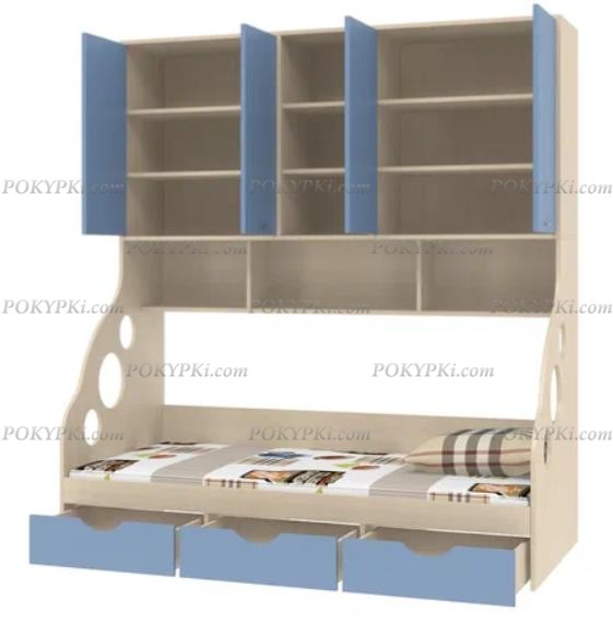 Кровать 90х190 с антресолью Дельта 21.11 Кровать 90х190 с антресолью Дельта 21.11